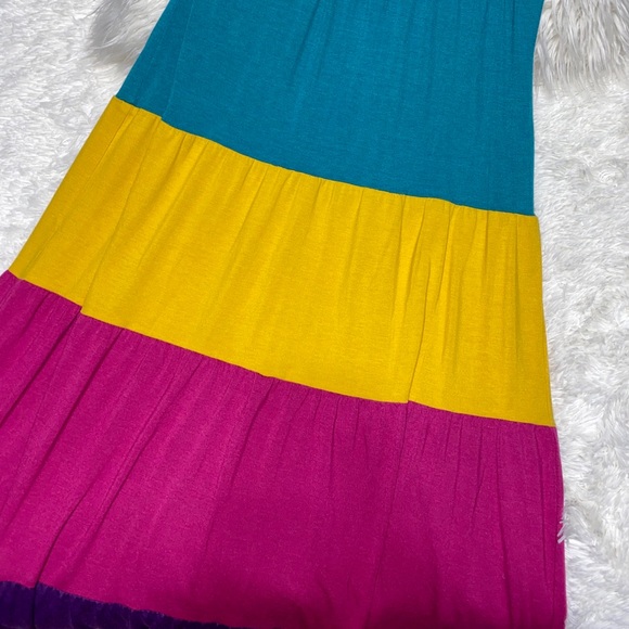 Multicolor maxi dress 💗💜 - Picture 3 of 8